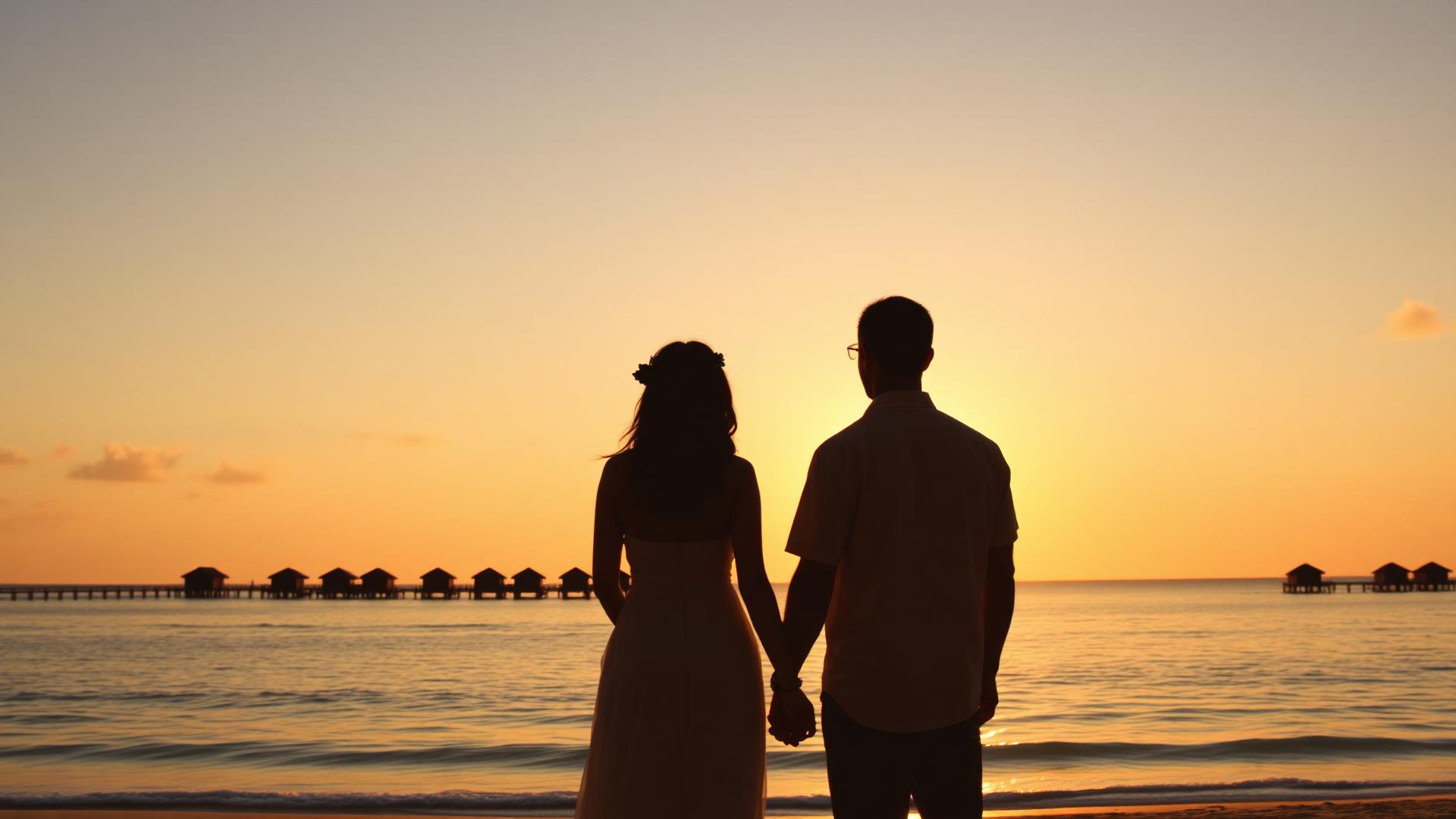 Pareja al atardecer